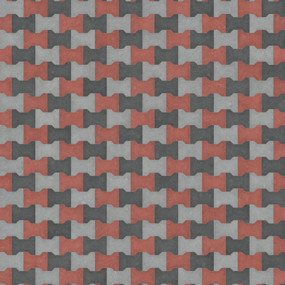 Earth Color Floor Tile Sidewalk 3D Model