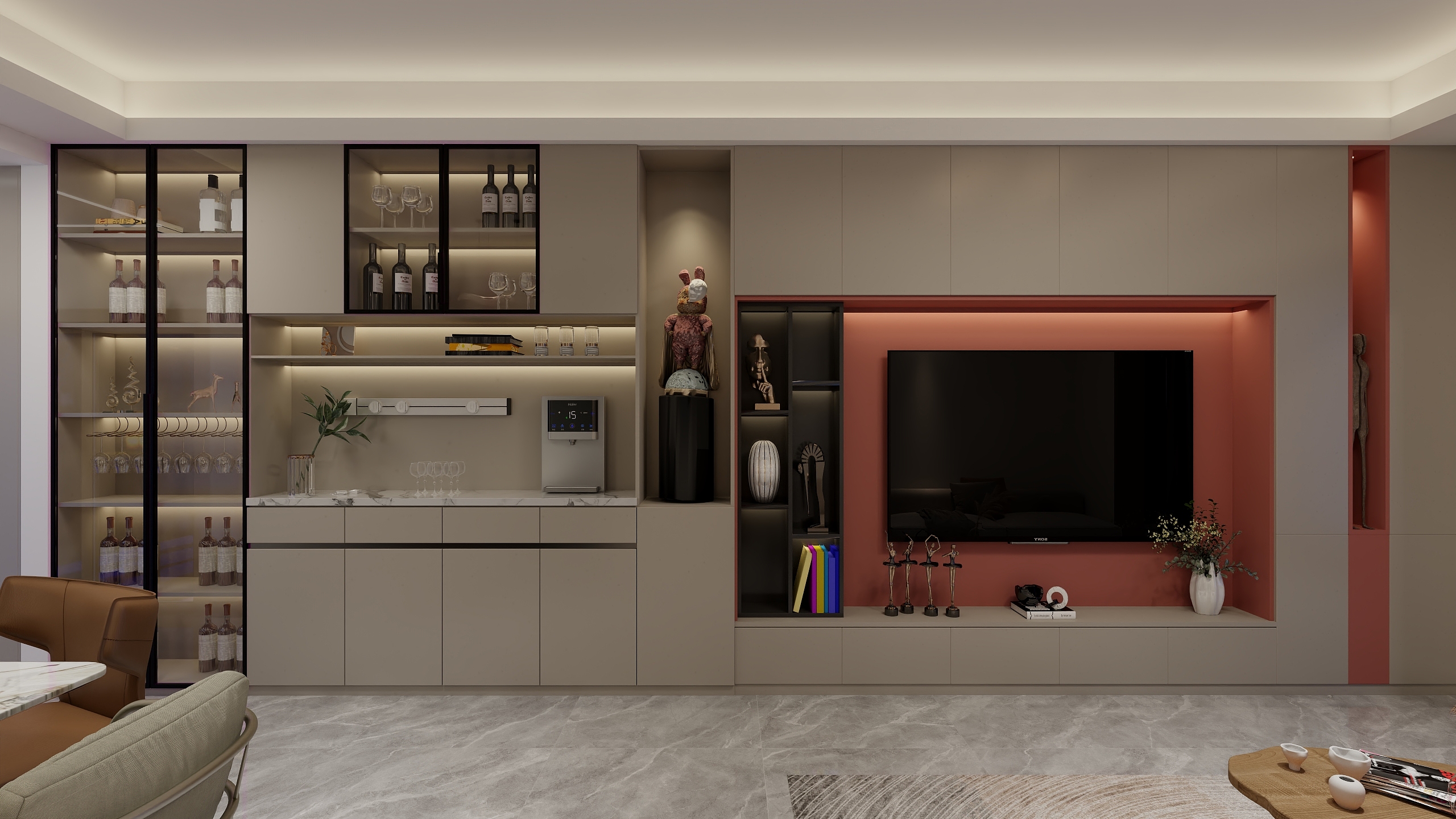 designer_单-三房两厅的夜晚-装修设计方案