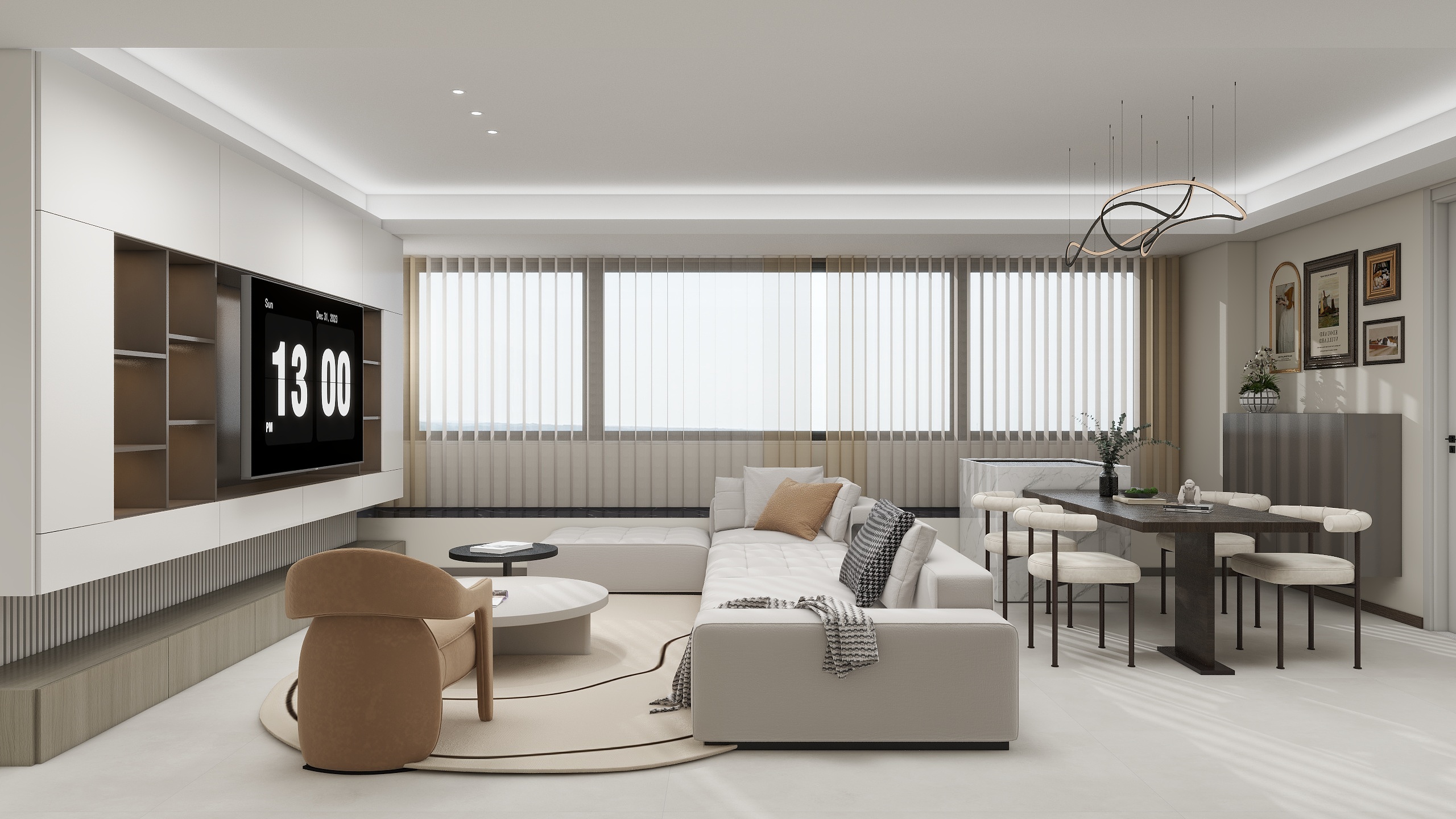 设计|弓长-世宸名府2-2-1704户型-装修设计方案