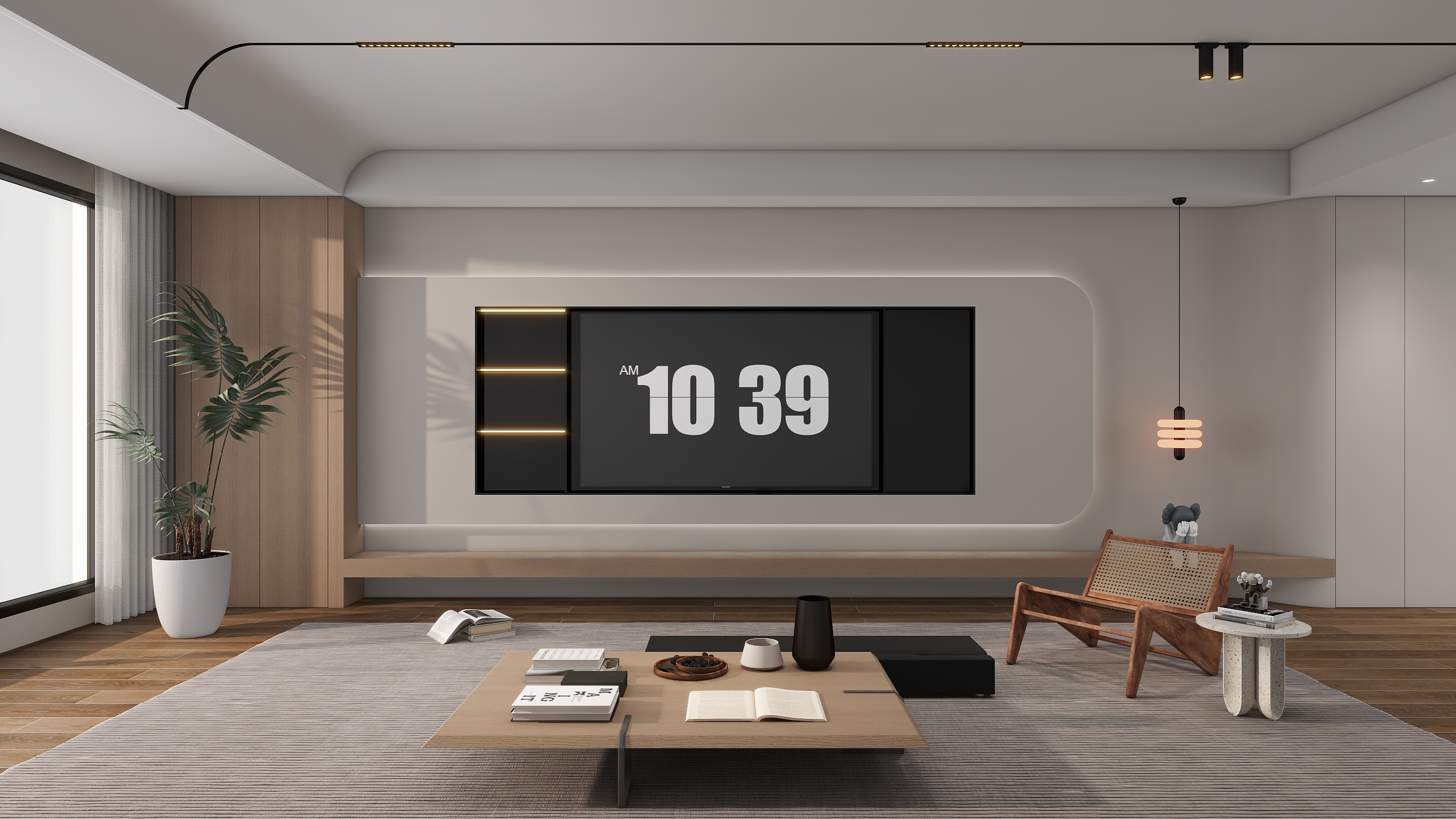 ONE壹-阿金-极简风背景墙-装修设计方案