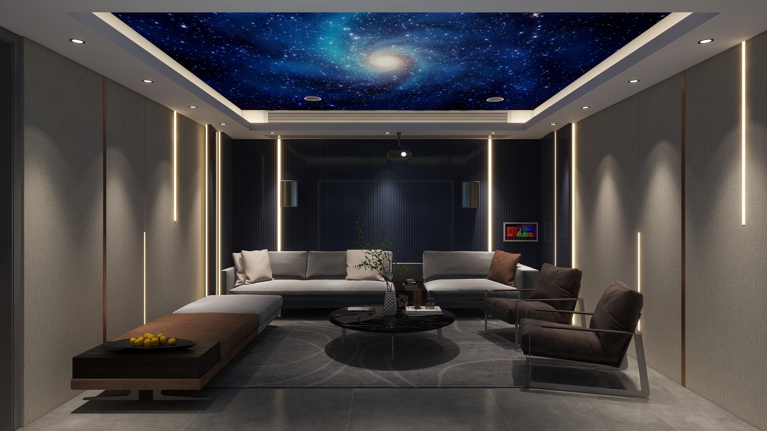 效果图设计II-智能影音室-装修设计方案