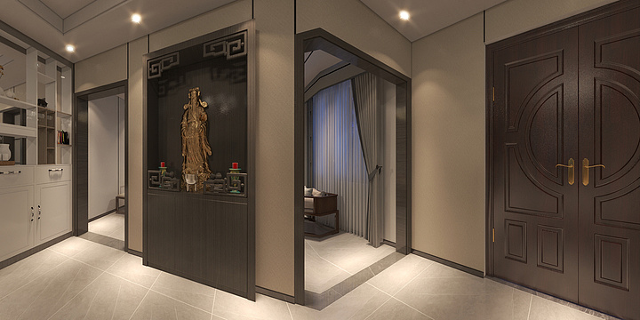 OZ张三丰-龙门七队黄总新中式别墅-装修设计方案