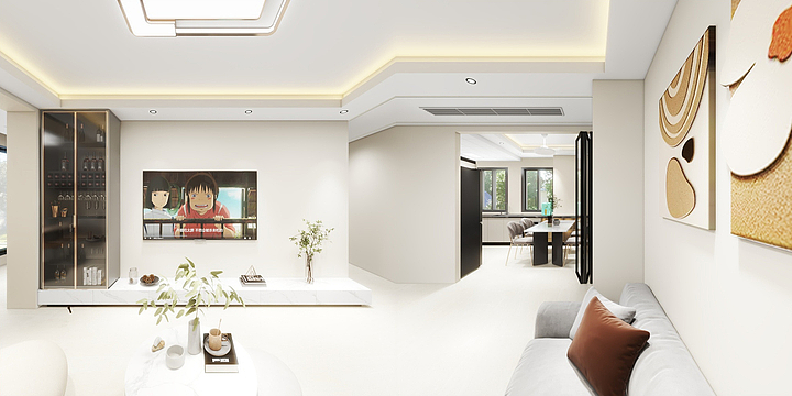 都盛岩板设计-钱隆首府67#203-装修设计方案