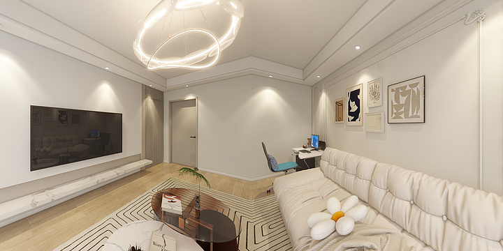 设计师周磊-金南自建房二楼-装修设计方案