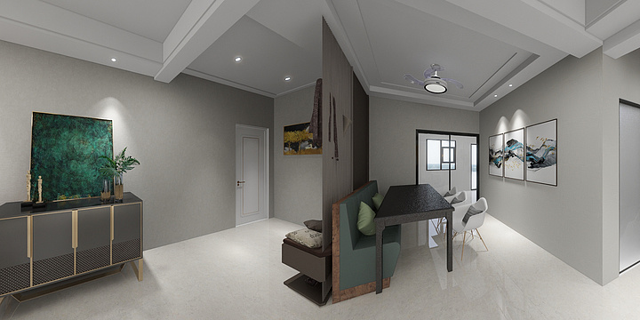 张飞的工作室-广场一号小区-装修设计方案