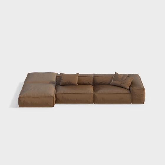 Modern multi-person double-sided sofa