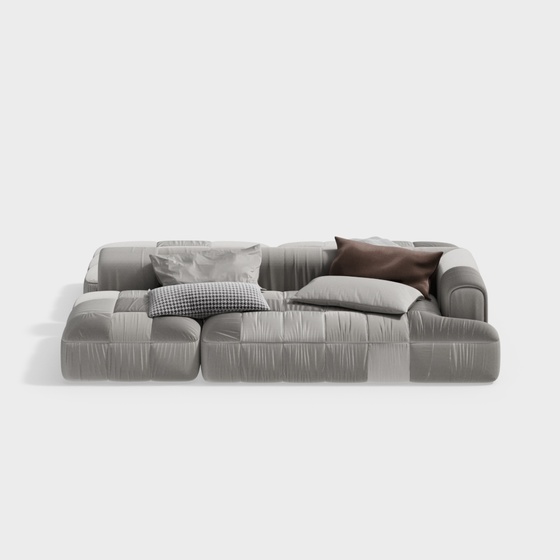 Modern multi-person double-sided sofa