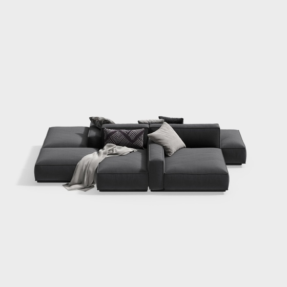 Arflex modern multi-seat double-sided sofa