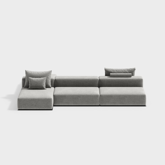 Modern multi-person double-sided sofa