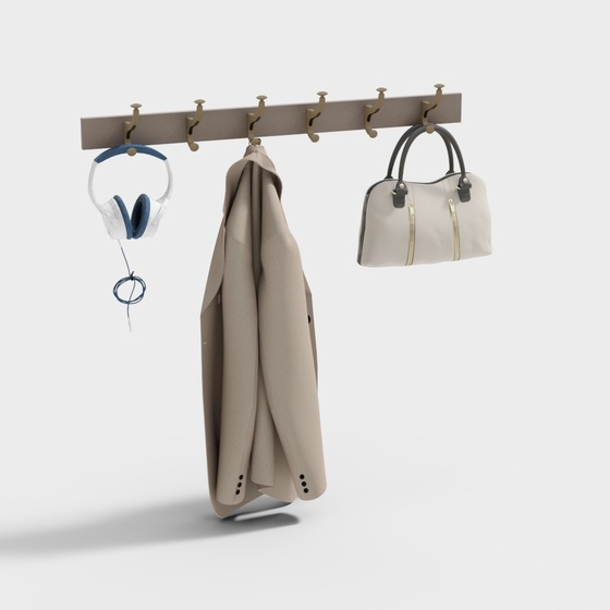 Modern cream coat hook