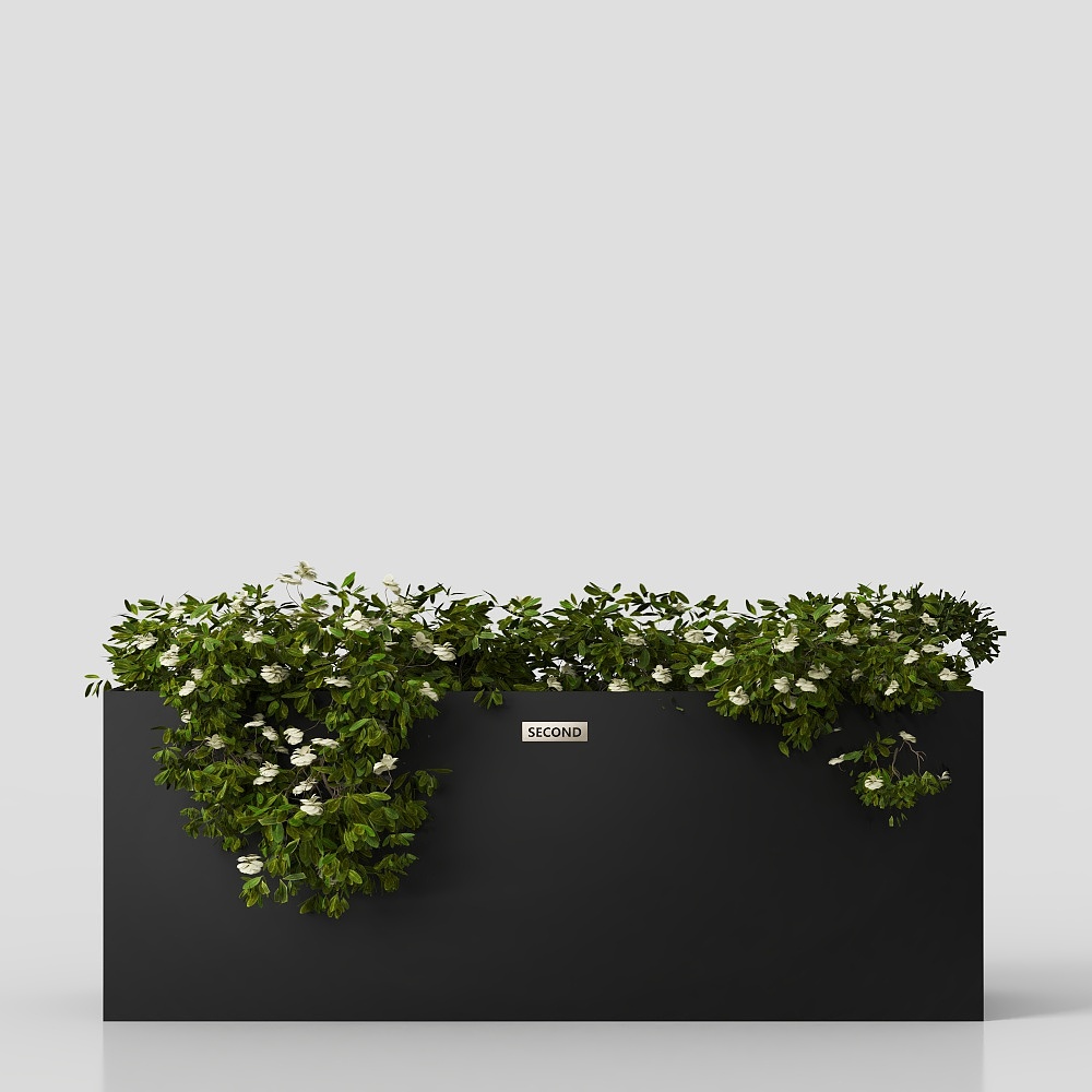 现代户外绿植花箱