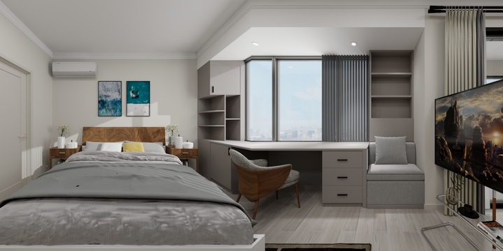 全案设计杨博-融创临江府3栋2单元1303室-装修设计方案