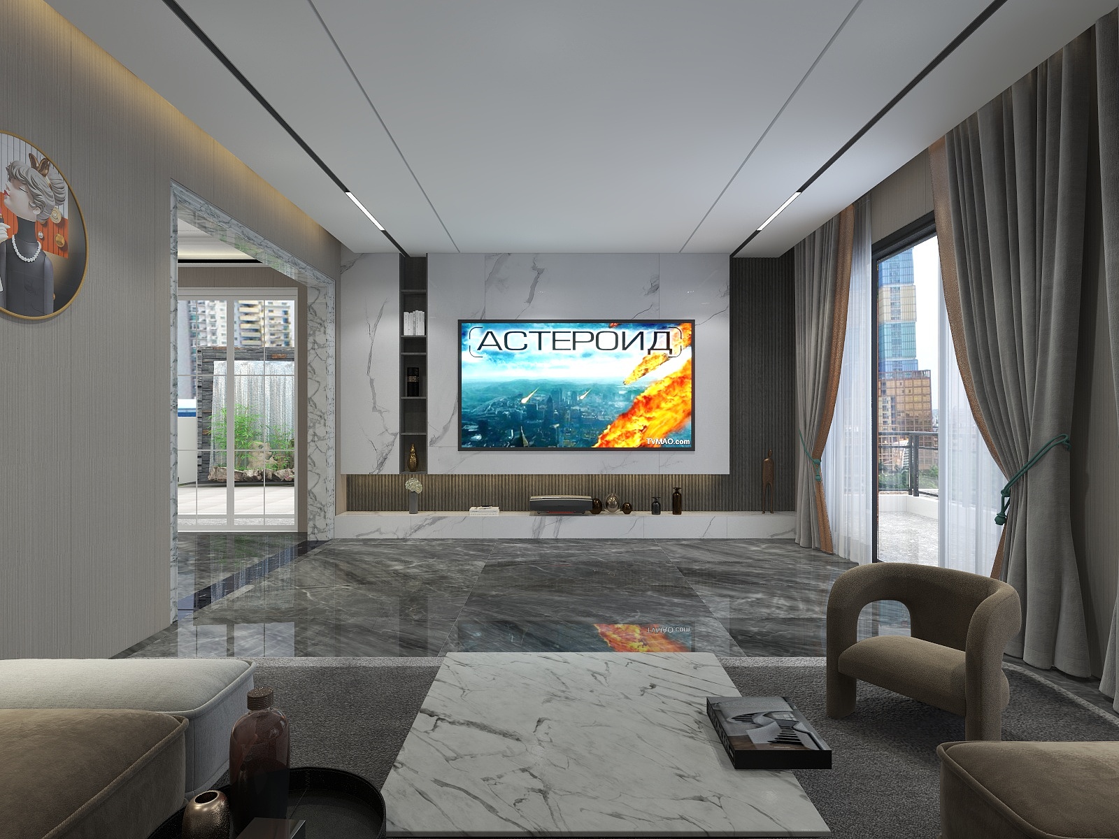 TRAU清静-别墅装修450平米装修效果图