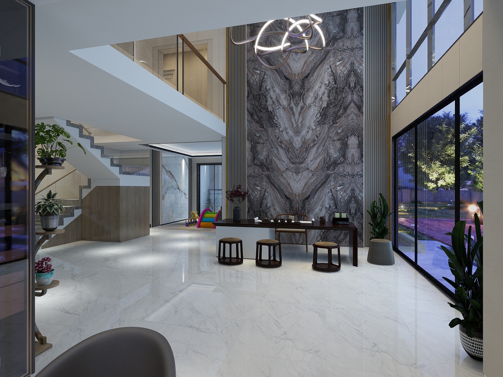 TRAU清静-万山华府179㎡装修效果图