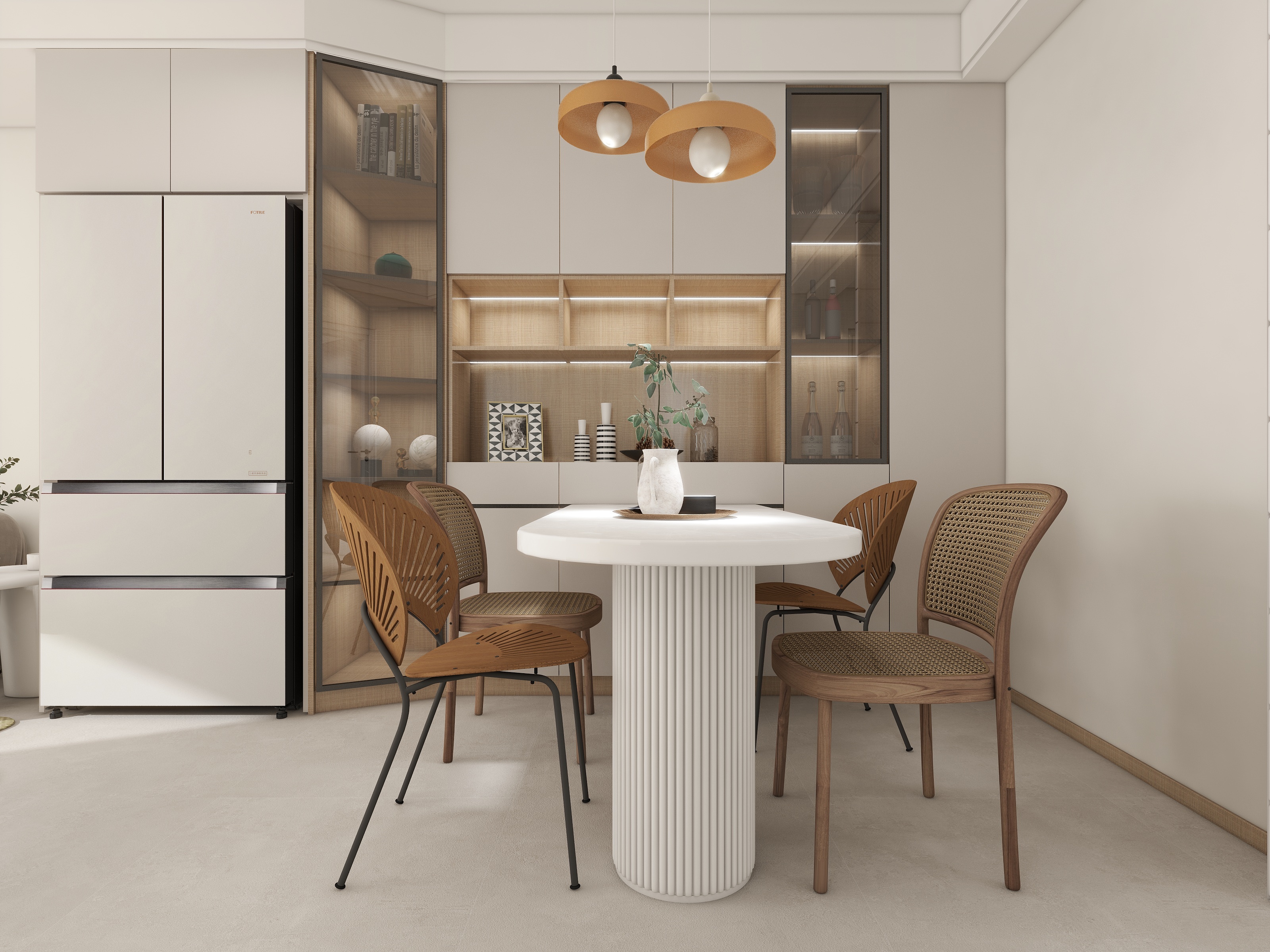 岳雯_-原木风97㎡3室-装修设计方案