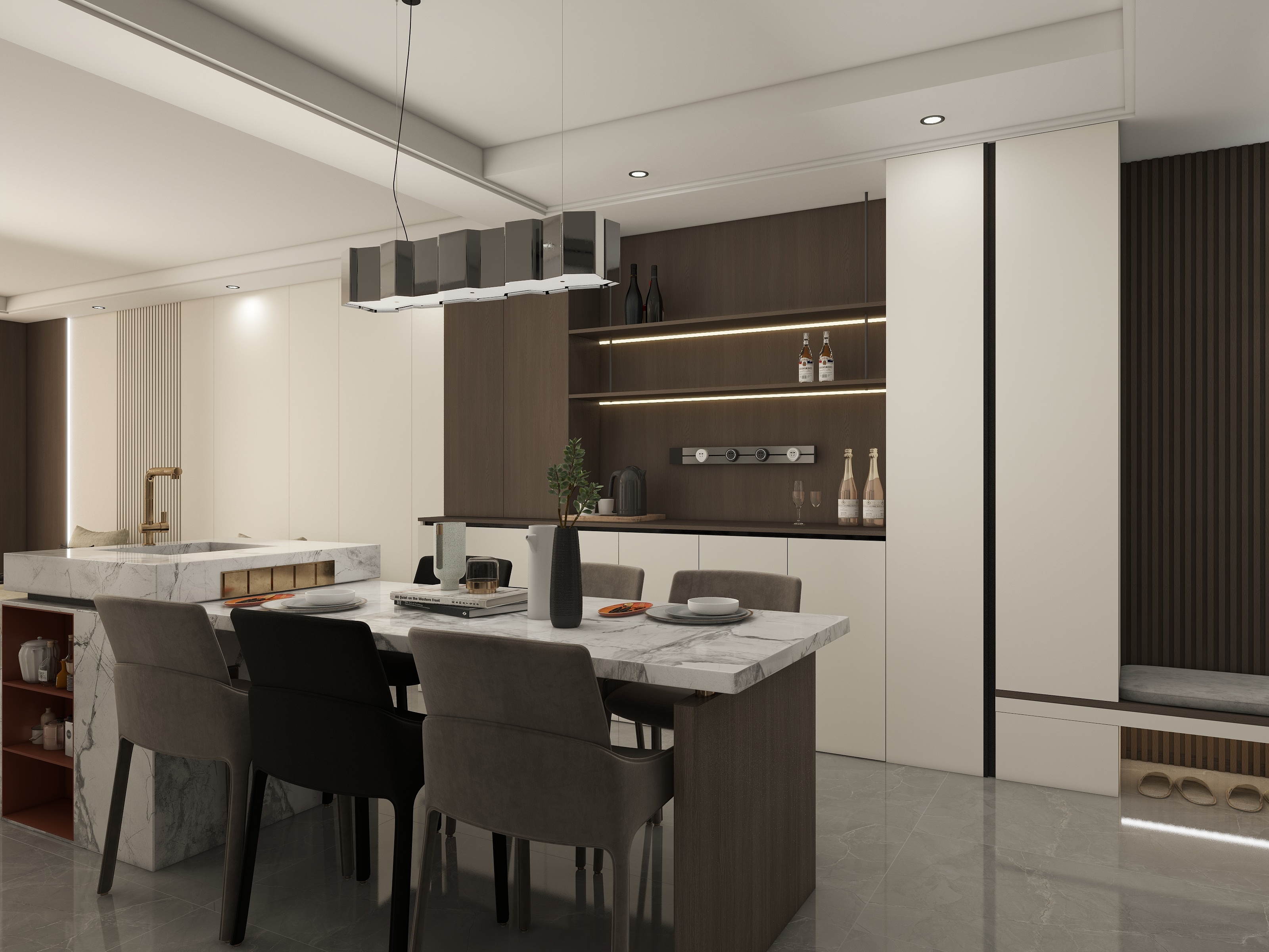 戴熤-87平现代风-装修设计方案