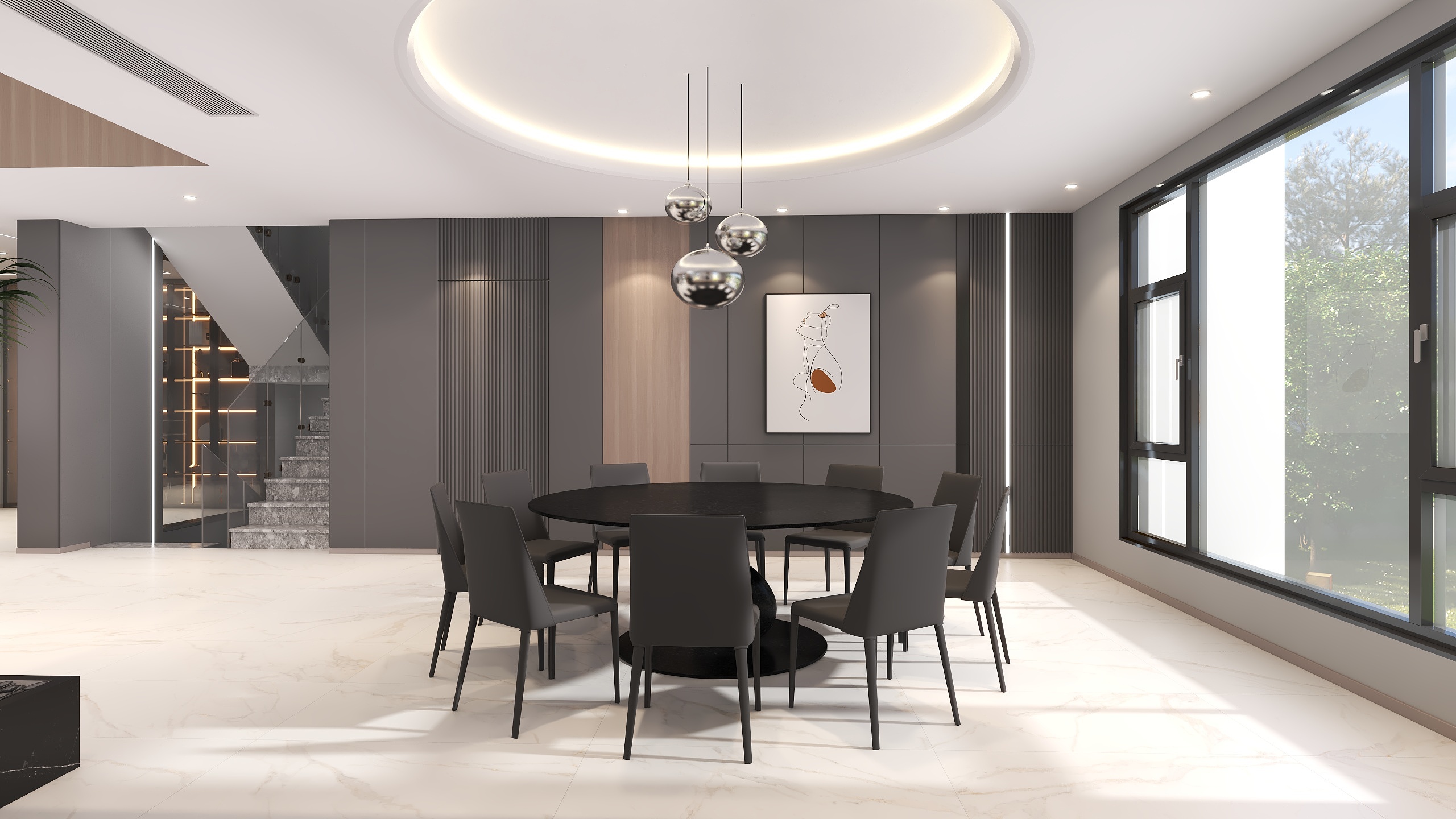 设计师1朱工-115㎡2室装修效果图