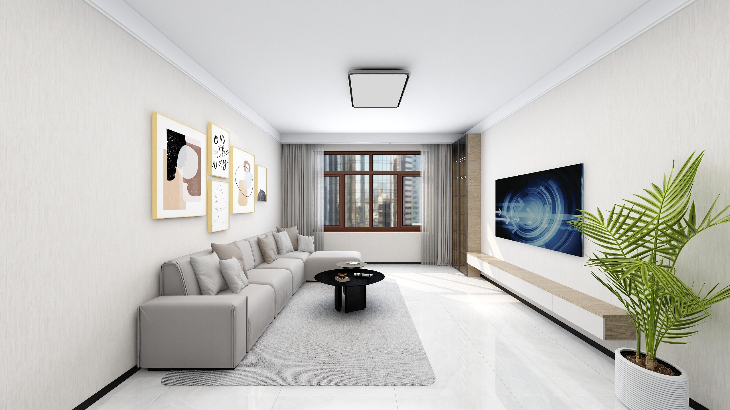 设计师台台-嘉惠喜山83㎡2室-装修设计方案