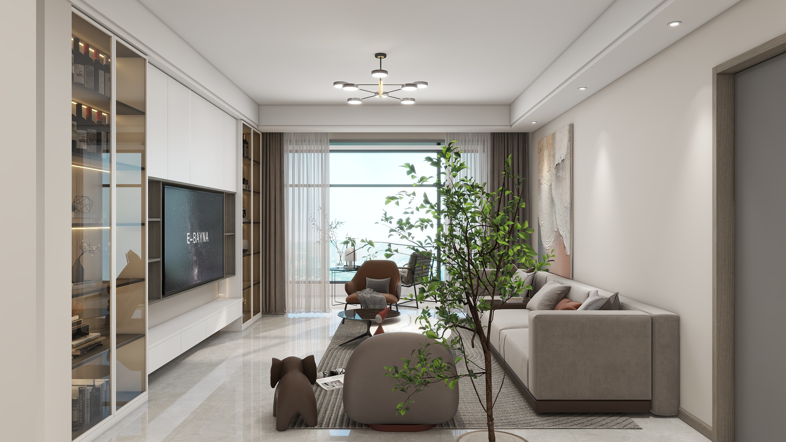 z张工设计-现代简约-130平米-装修设计方案