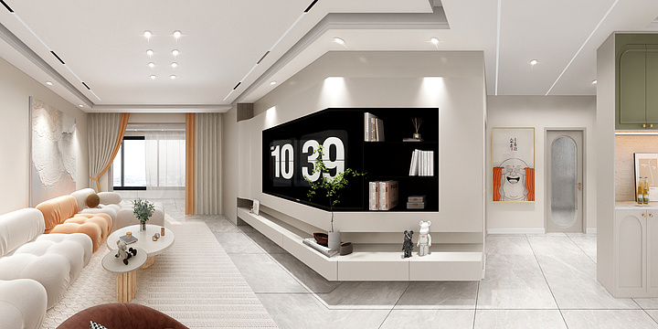 子猫1-路港一号院110㎡3室-装修设计方案