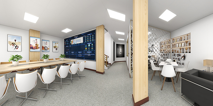 黑马效果图表现-办公室效果图-装修设计方案