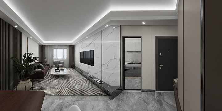 狮子拌饭-金外滩地面铺设图2-装修设计方案