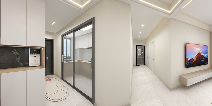 魏海洋-海德公园80㎡3室-装修设计方案