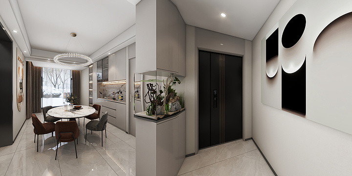 liuon-京华世纪城22楼韩总 -3D-装修设计方案