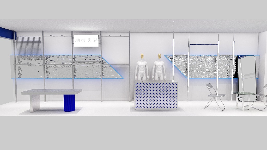 侯马双红模特道具-简尚男装-装修设计方案