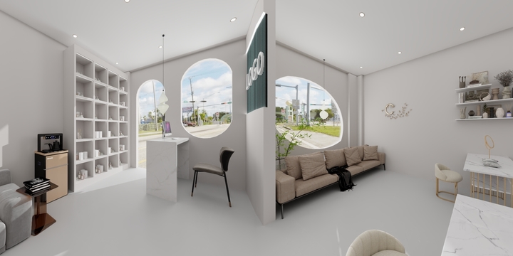 鸿森筑界空间设计-美容店-装修设计方案