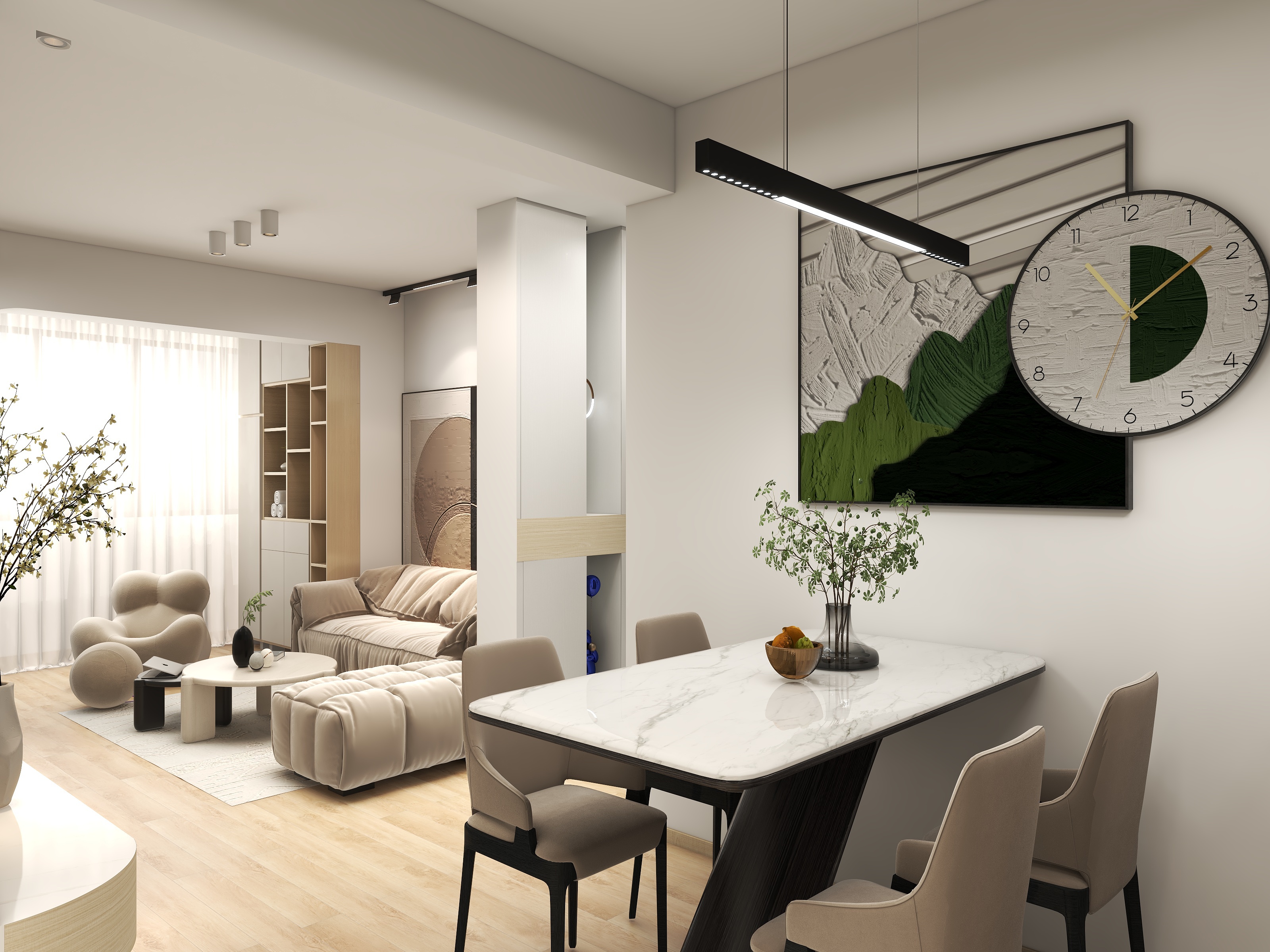 DESIGNRANY-现代简约72㎡3室-装修设计方案