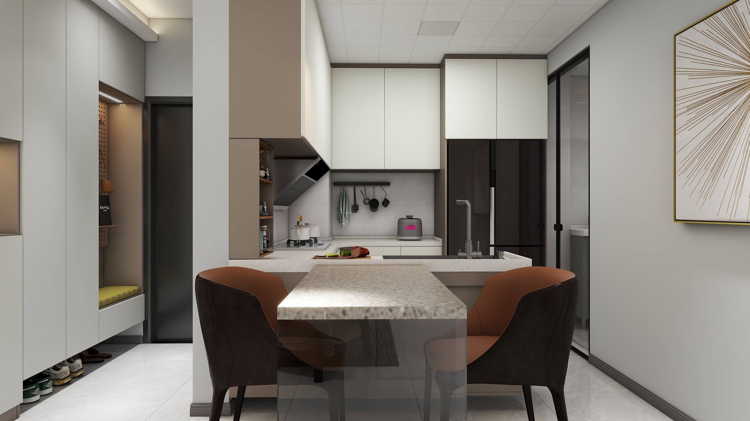 卡比巴拉的海-水幕芳华8-502-装修设计方案