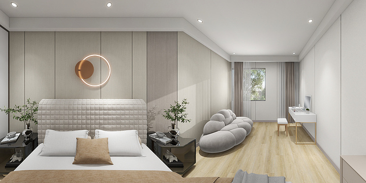 欧舍设计马设计-义乌金总2楼-装修设计方案