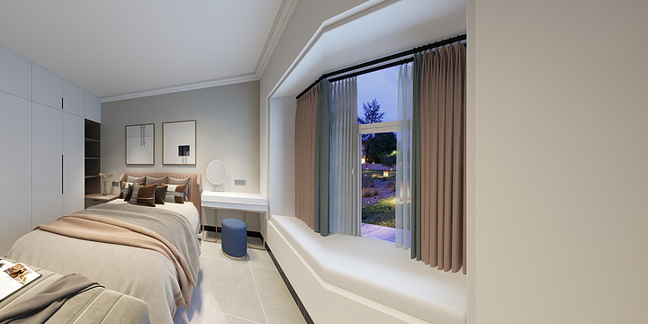 伊米装饰-湛江-申蓝宝邸23栋1103-装修设计方案