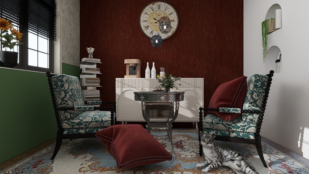 186*STfI-景龙国际名苑158平法式复古混搭风-装修设计方案