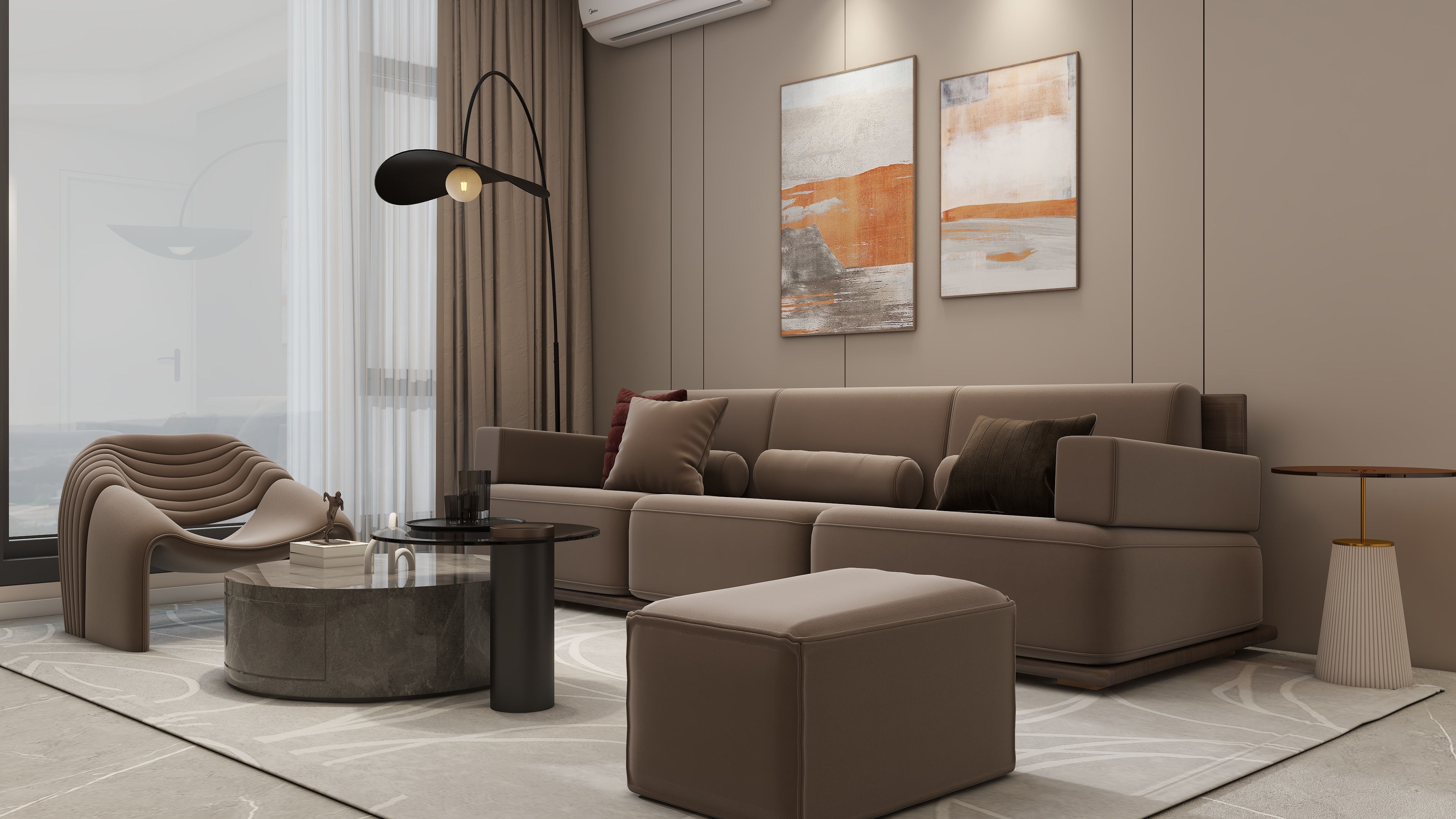 庄育霖-栾城盛世华府68平轻奢2室装修效果图