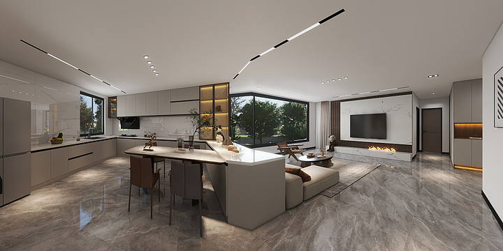 效果图表现I-绿云家园-装修设计方案