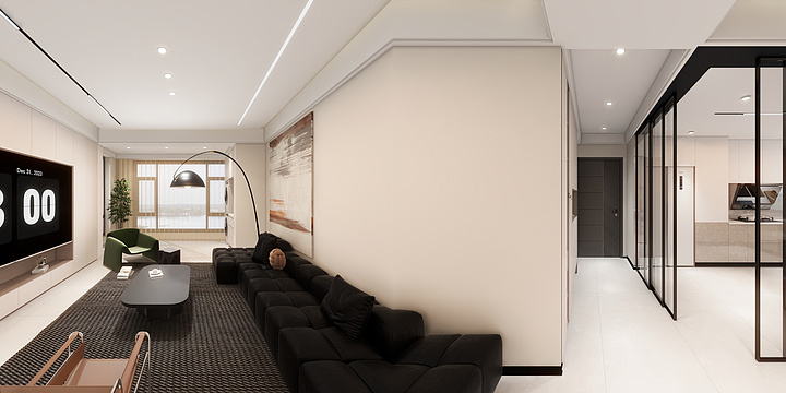 青柠檬-ing-中南世纪城-无主灯-装修设计方案