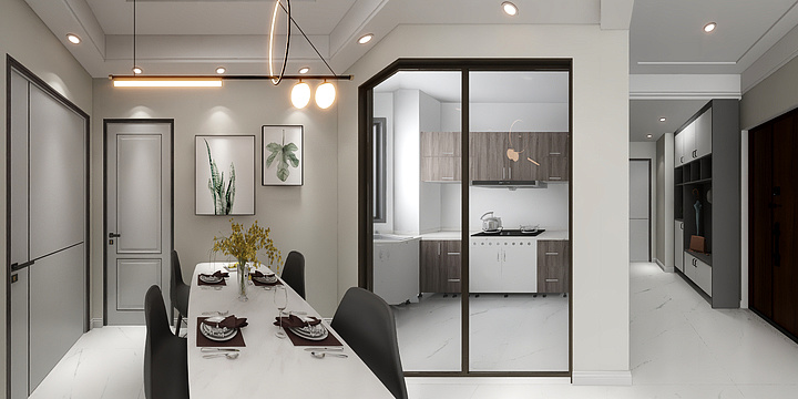 瀚森装饰赵涛-美茵堡19B-2-702-装修设计方案