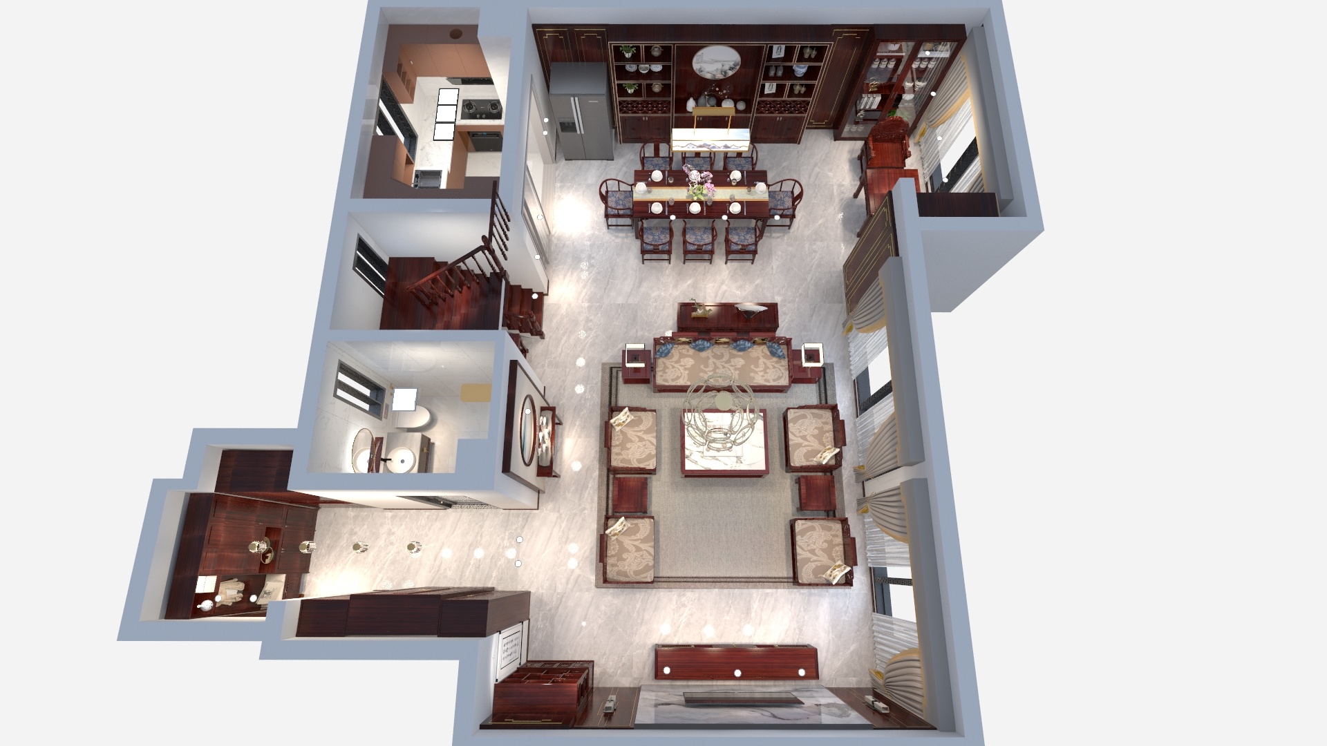 石茂军-青岛昆仑府-装修设计方案