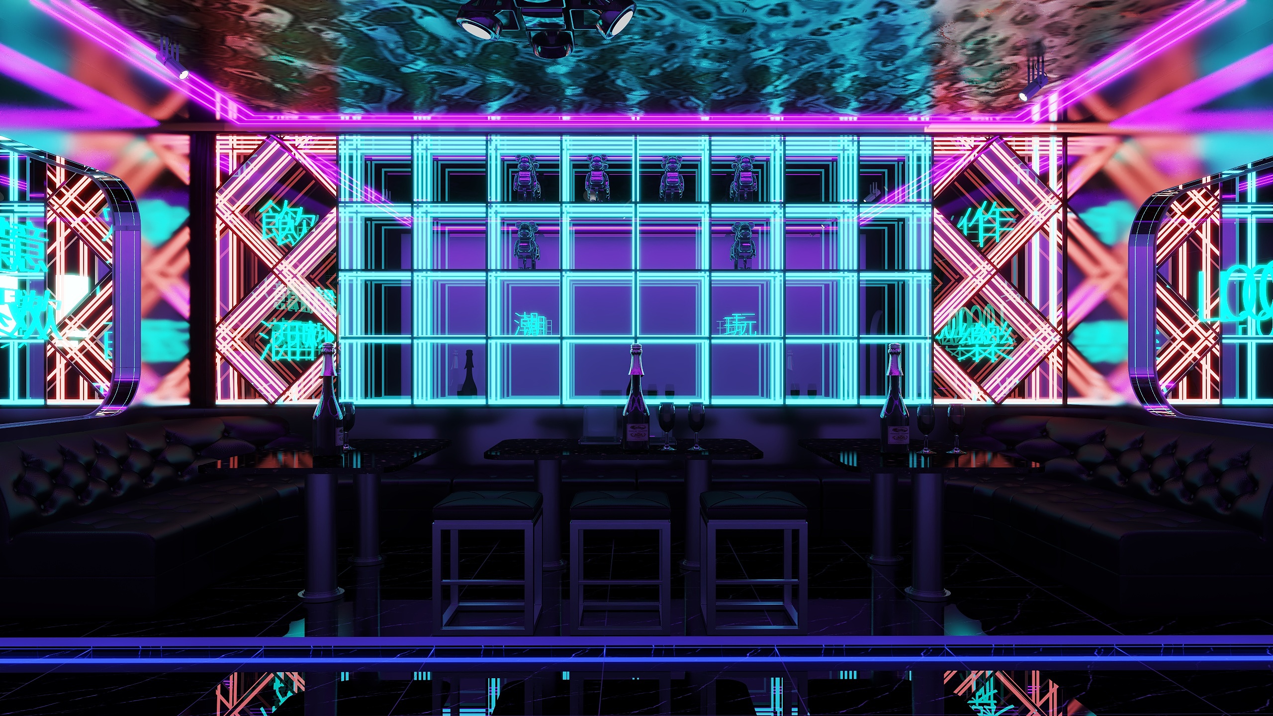 翻斗花园扛把子-黑金包间-装修设计方案