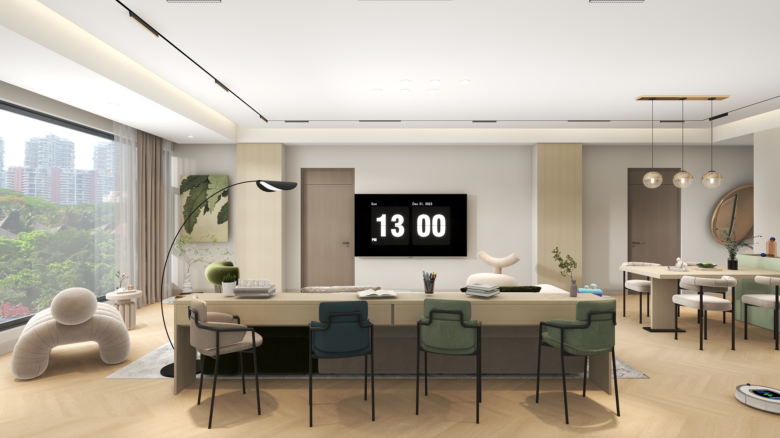 设计小罗丨LST-碧叶落珠147㎡4室装修效果图