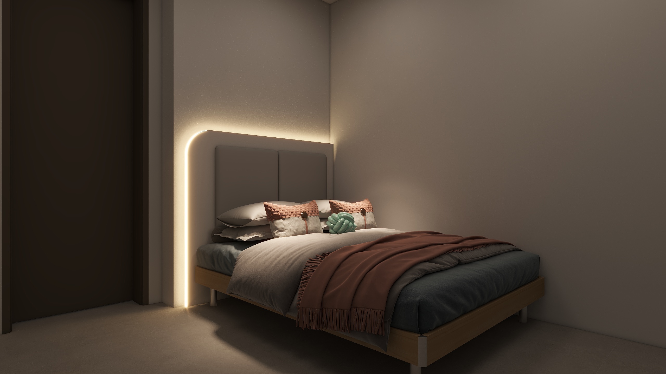 刘泊-悦府次卧床头-装修设计方案