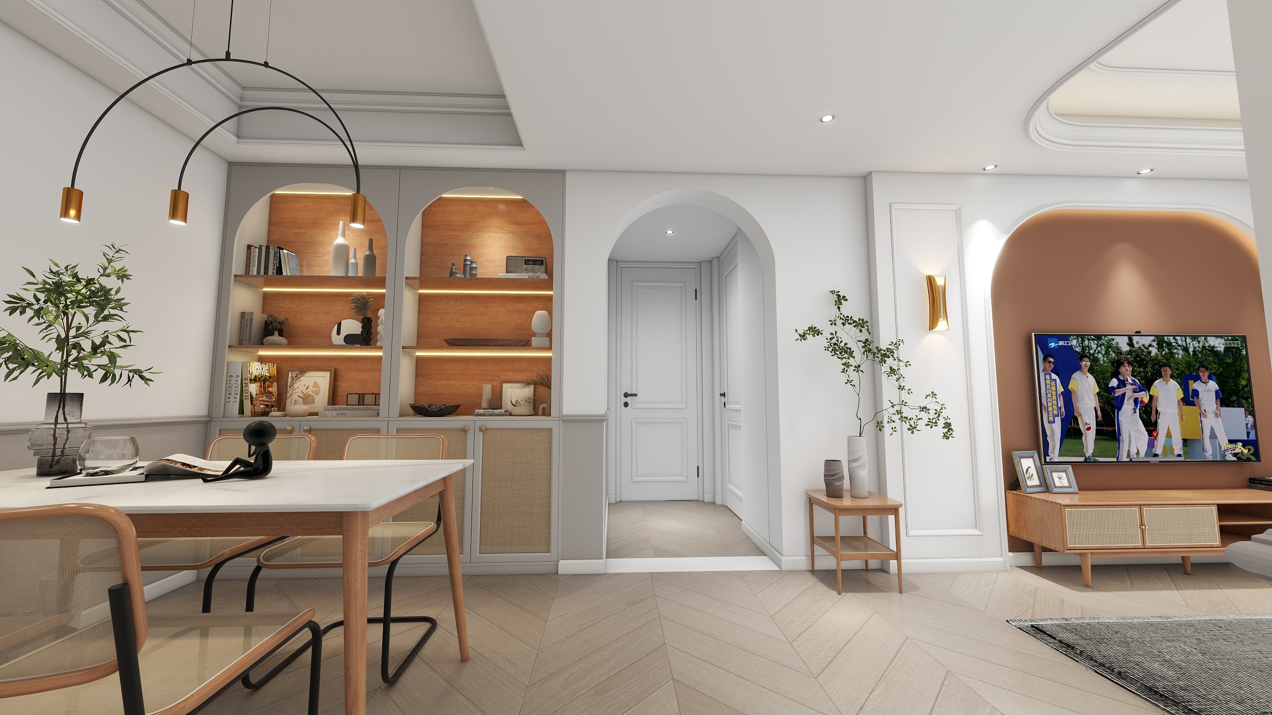 安徒生G-奶油风家装*部分-装修设计方案