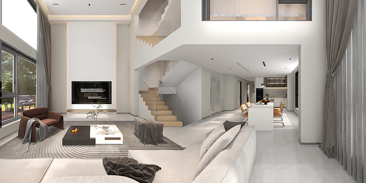 XIAOGUOTU123-丝庐雅苑142号 1楼2楼-装修设计方案