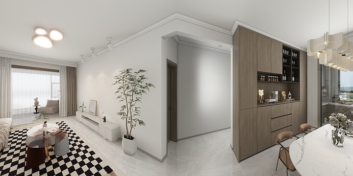 设计师徐芳-大荔-汇邦华府-装修设计方案