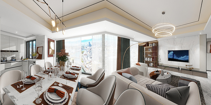 拂云Skjc-蓝润春风屿楠二期A3-98㎡-装修设计方案