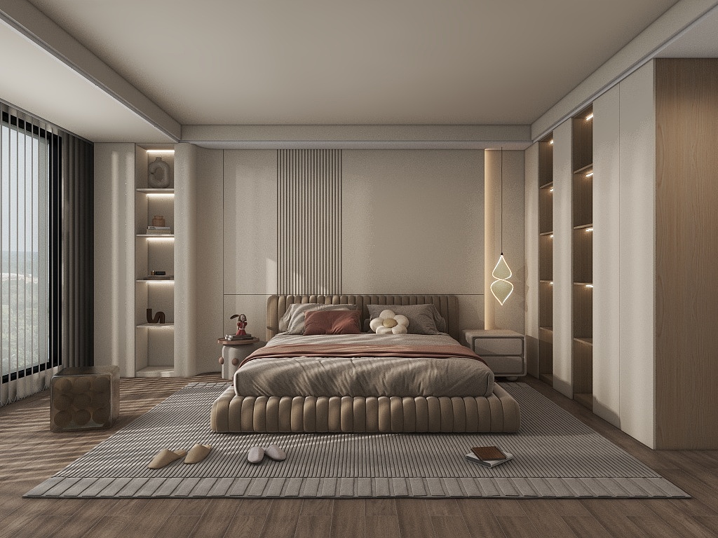 不败L-奶油风主卧-副本-装修设计方案