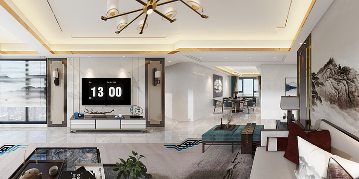 阳华15818518850-雁归来131㎡4室-装修设计方案