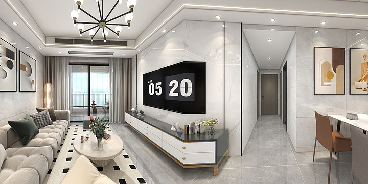 黑马效果图表现-保利金地领峯-优化-装修设计方案